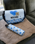 Luxury blue baby bag