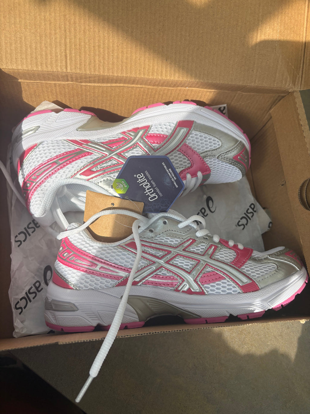 Pink Asics