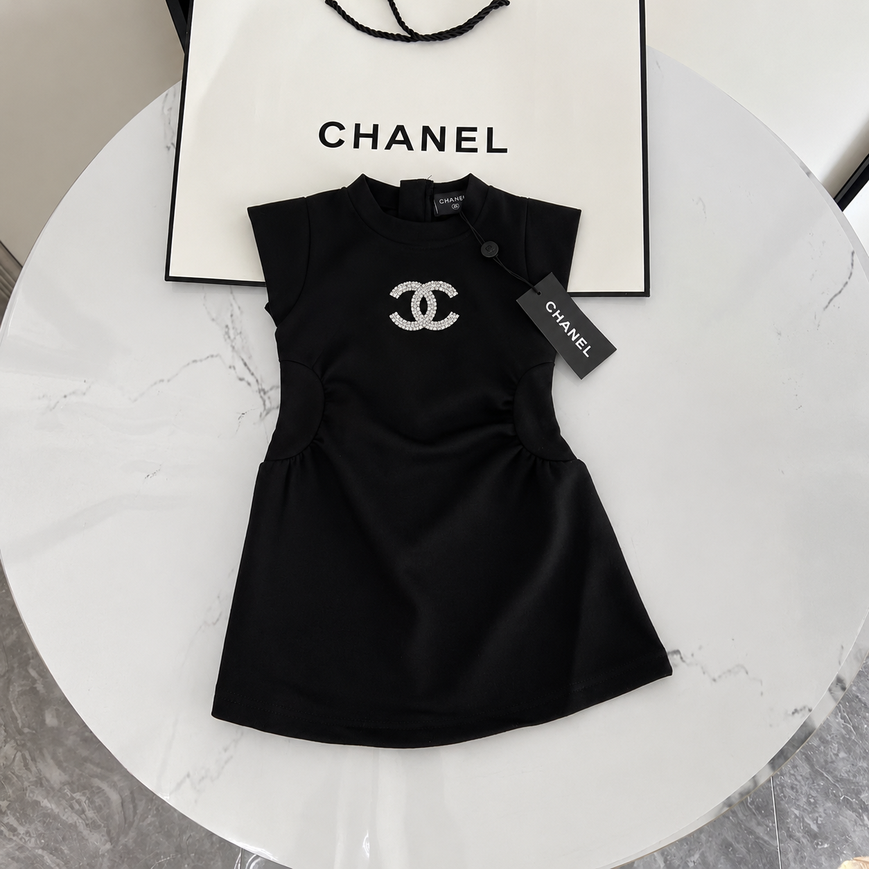 Quilted Dress Black