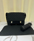 Black buckle changing bag