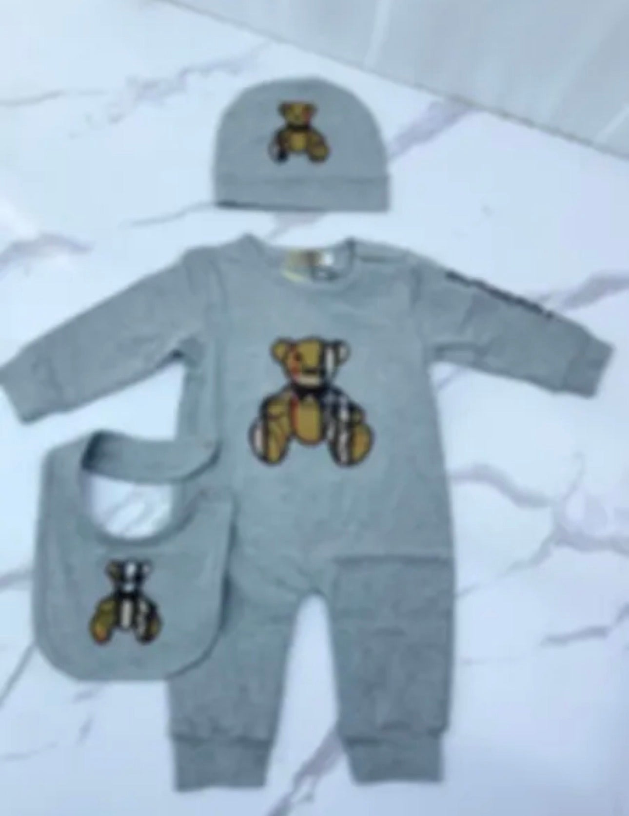 Grey Check Baby Grower