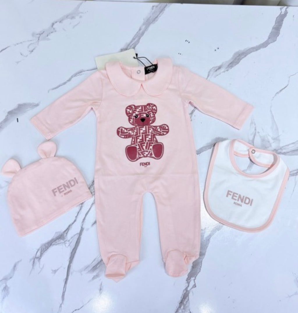 Pink Baby Set & Bib