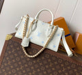 White and blue luxury bag