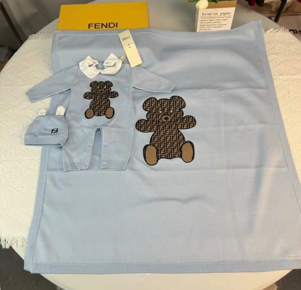 Romper and blanket set