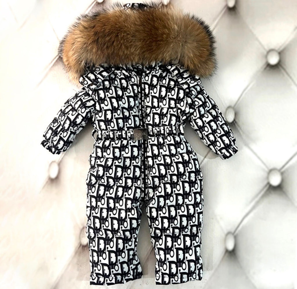 Embroided baby coat set