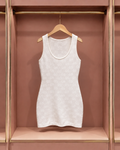 Powder Blue Monogram Sleeveless Mini Dress