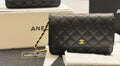 Mini Black Quilted