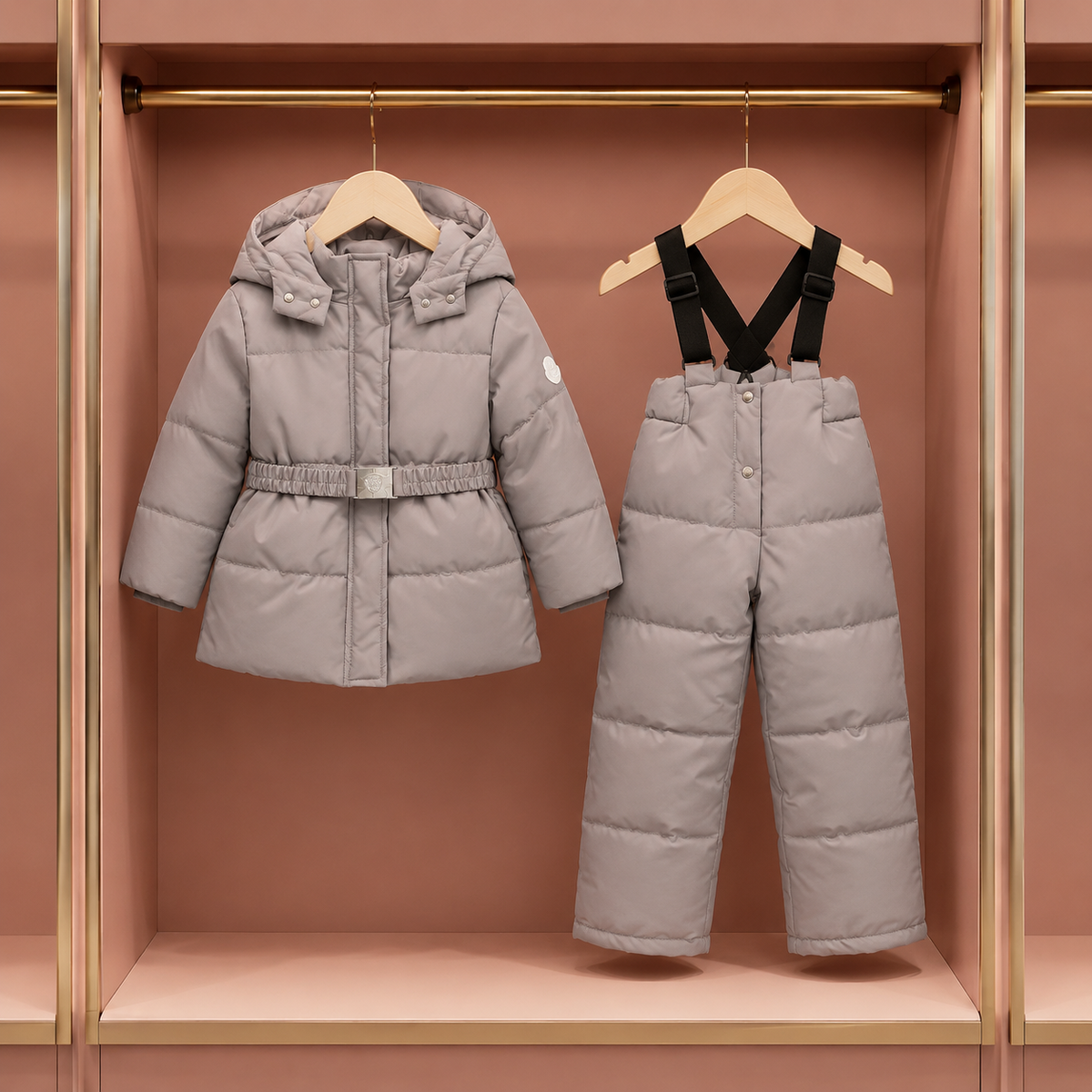 Coat and bottom set