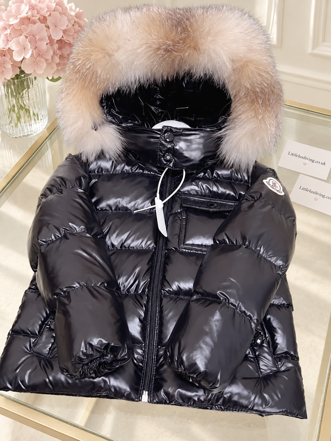 Black fur coat