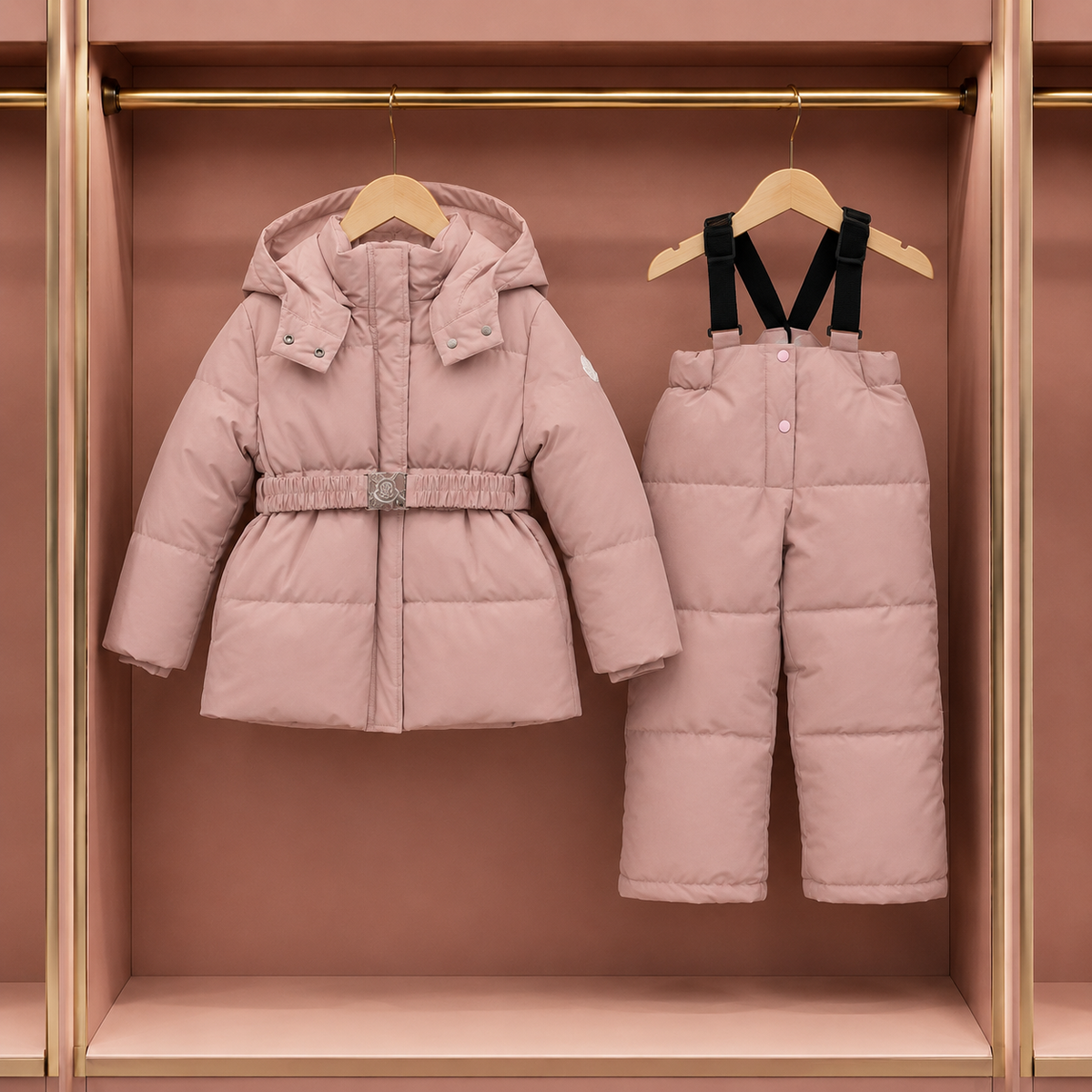 Coat and bottom set