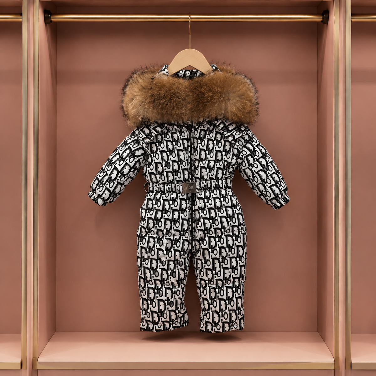 Embroided baby coat set