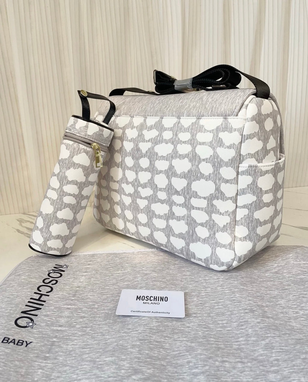 Grey changing bag