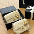 Mini White Quilted Bag