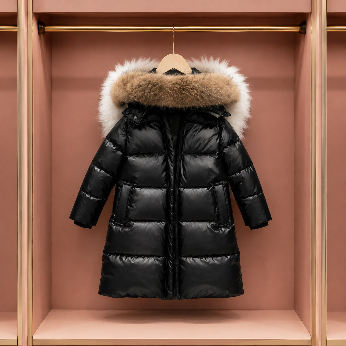 Puffer with fur