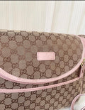 Plain Brown & Pink Bag Set