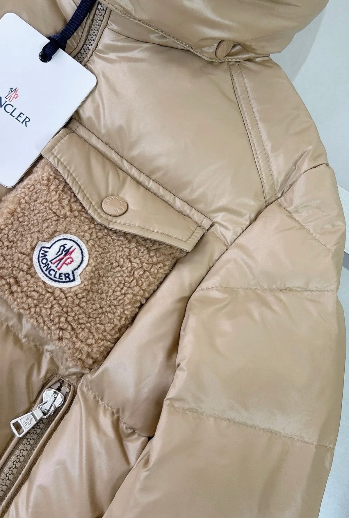 Brown puffer coat