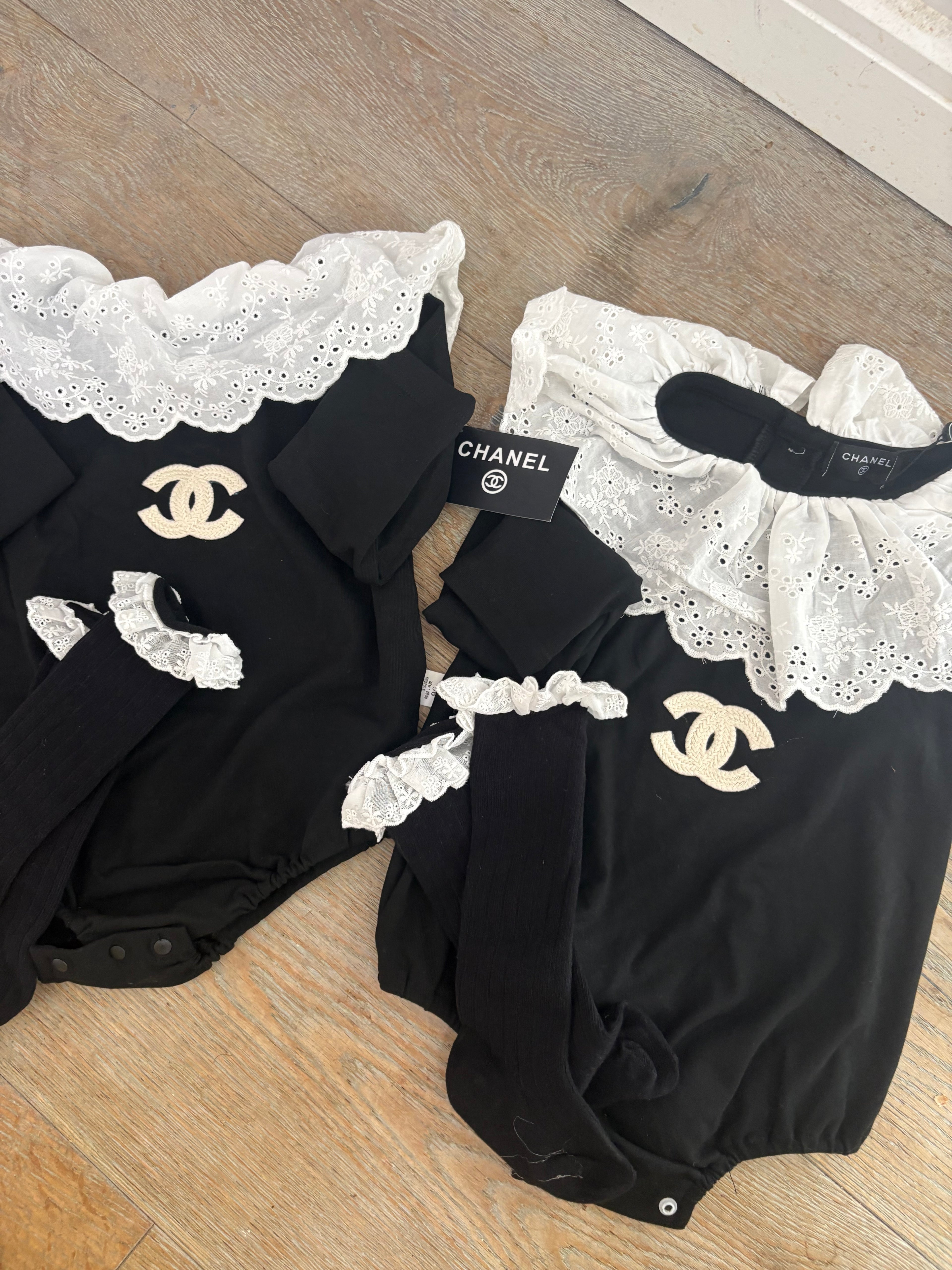 Black dress and socks set
