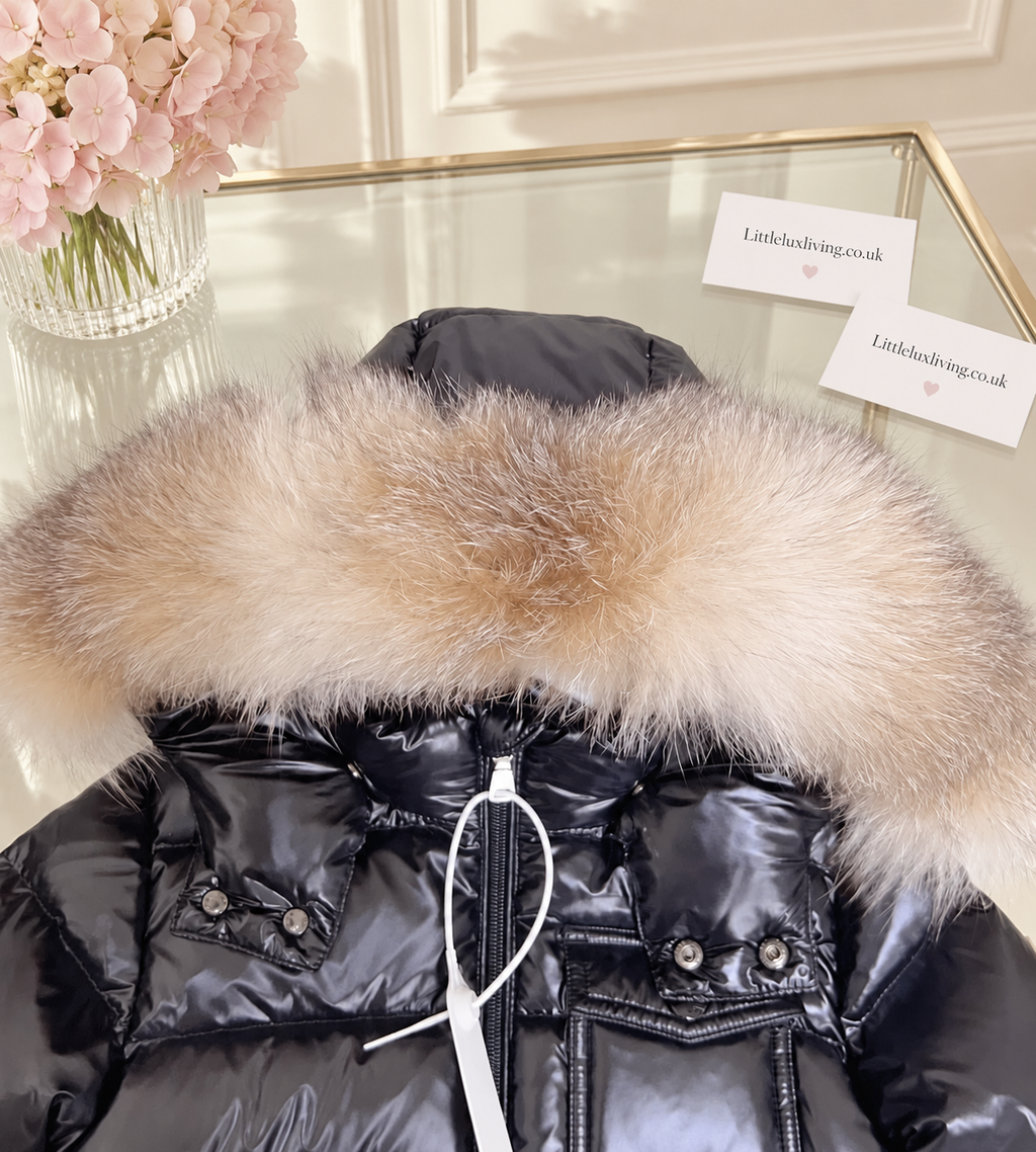 Black fur coat