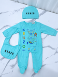 Embroidered Baby Grower
