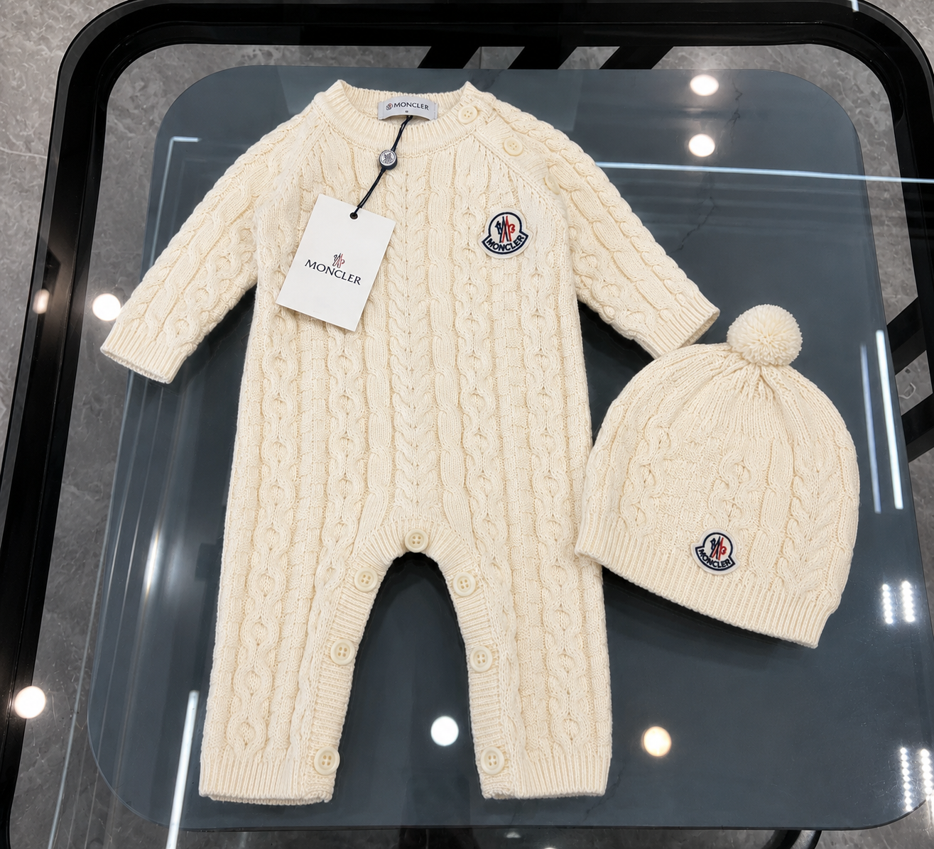 Padded Baby Grower and Beanie