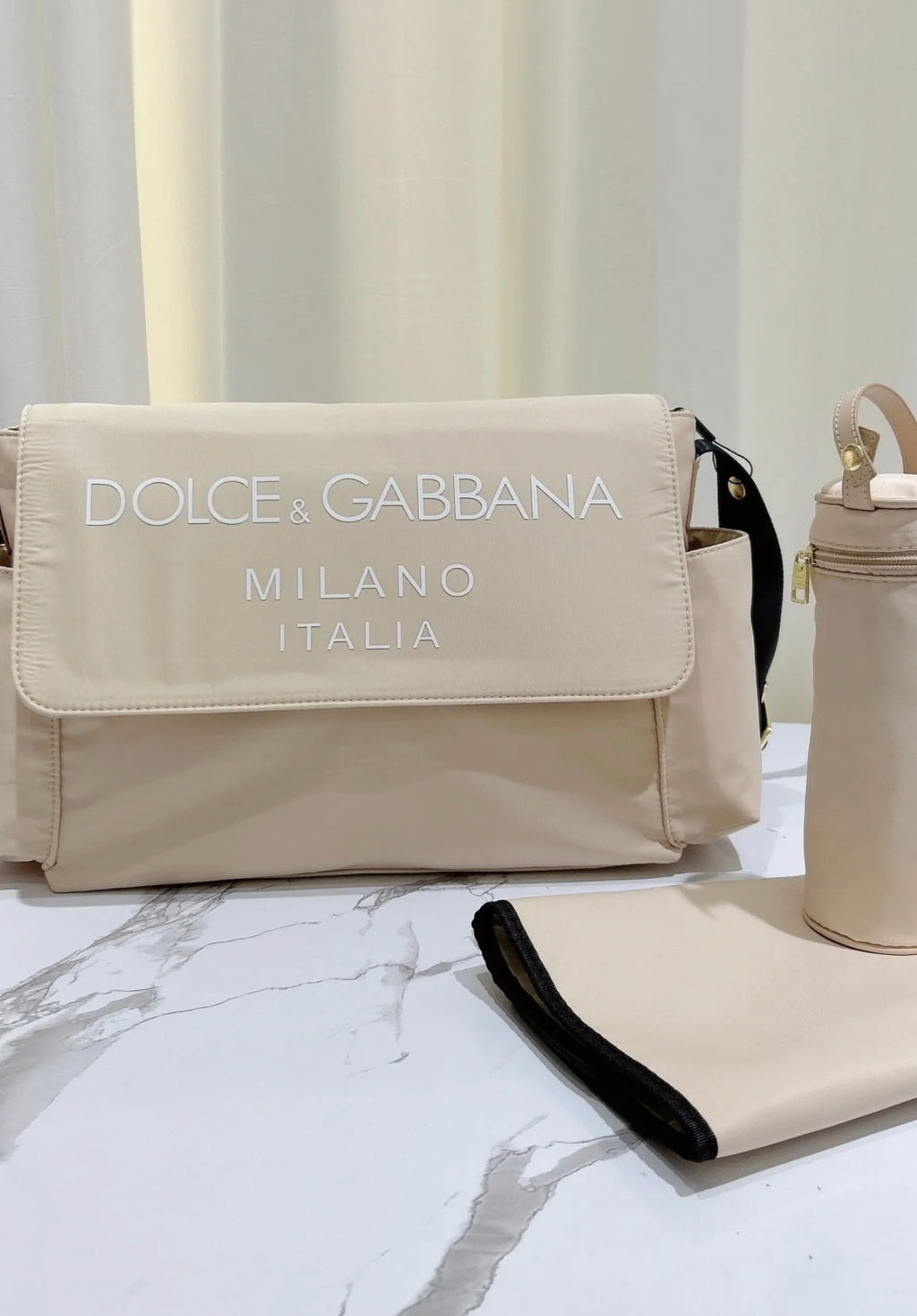 Beige or black changing bags