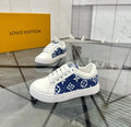 White and blue shoes