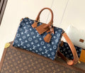 Blue duffel
