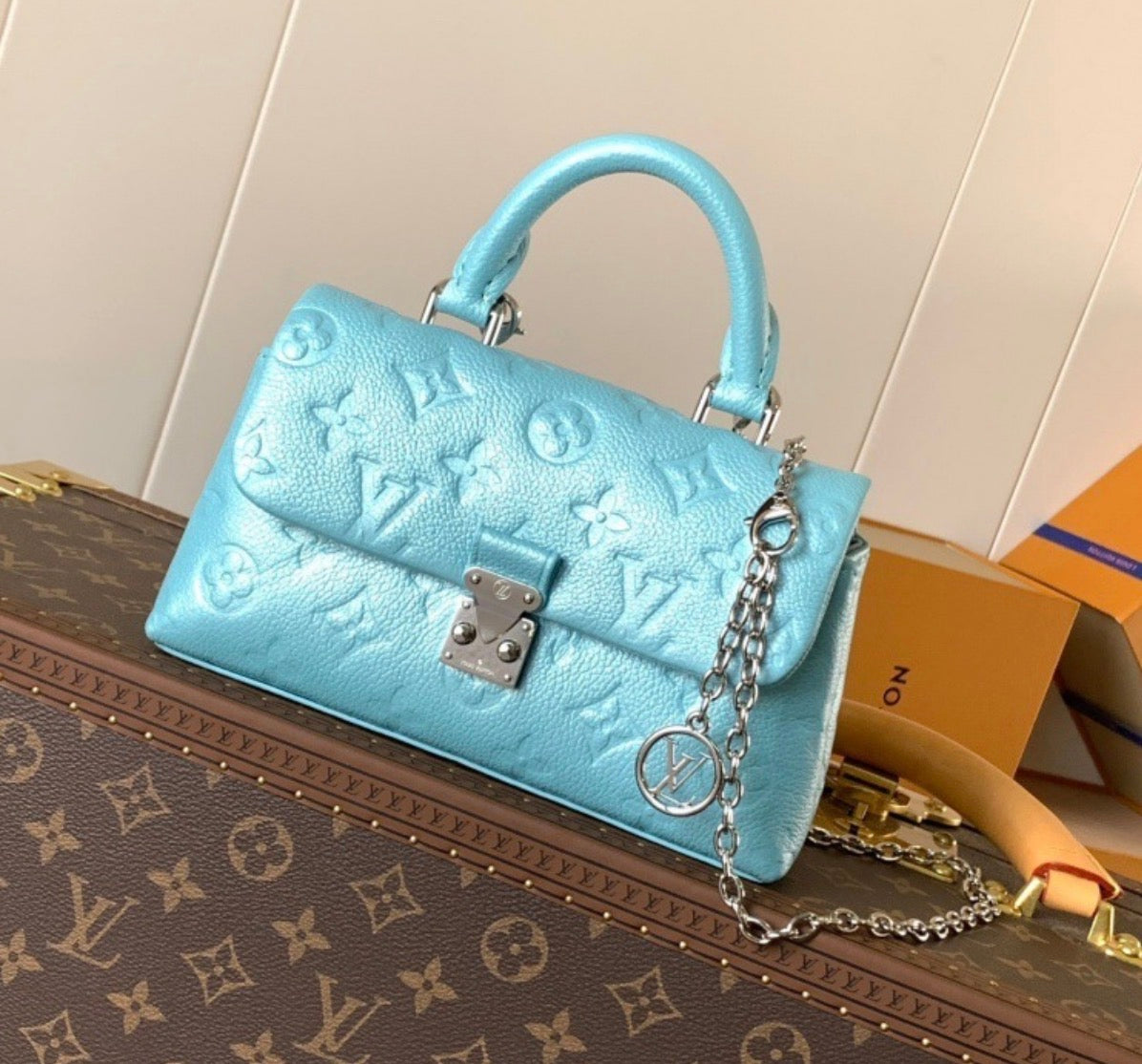 Light blue handbag