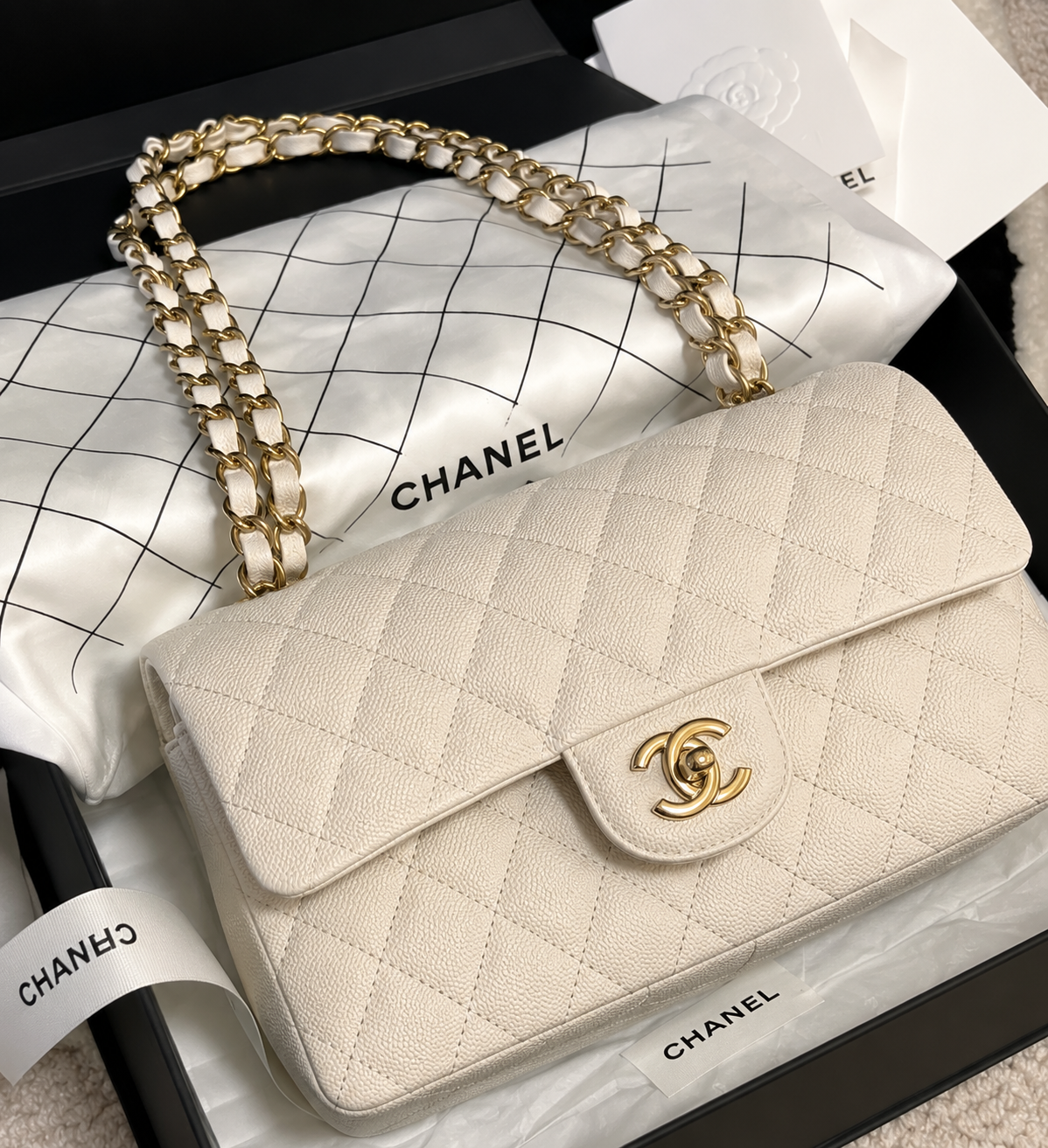 Quilted Handbag White